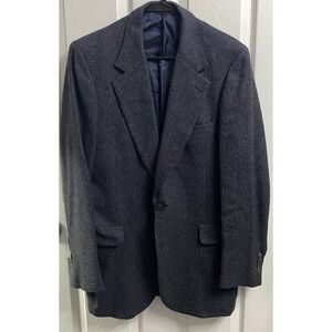 Vintage Learbury Syracuse NY Men's Navy Blue Wool Sportcoat‎ Jacket Blazer Sz.40
